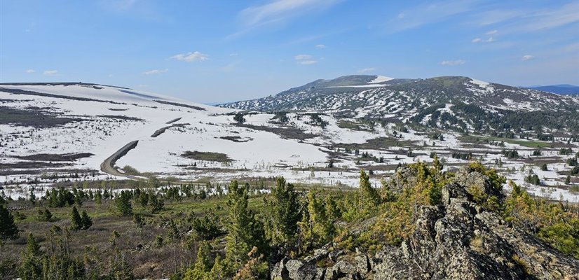 Горный пейзаж заповедника Кузнецкий Алатау