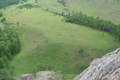 Горный пейзаж Аскизского района Хакасии